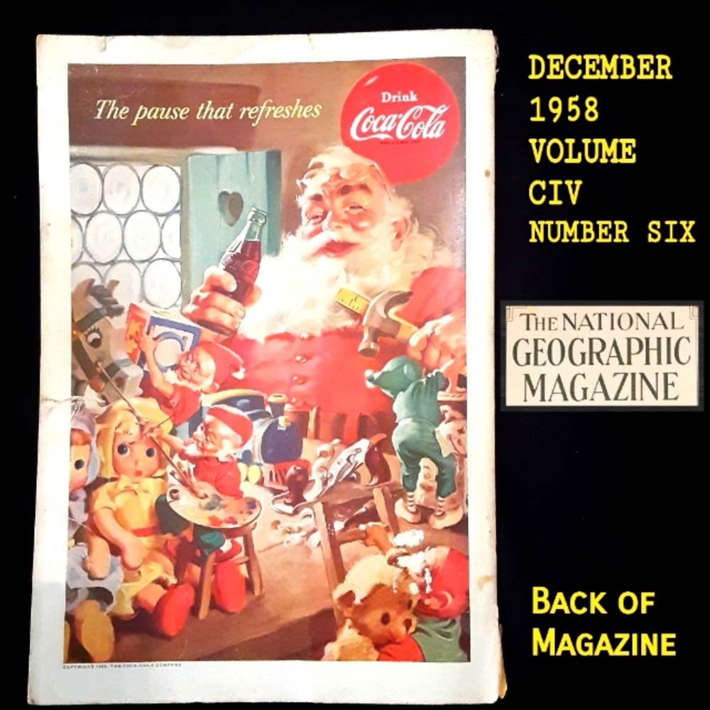 National Geographic December 1953 Volume CIV Number Six Vintage
